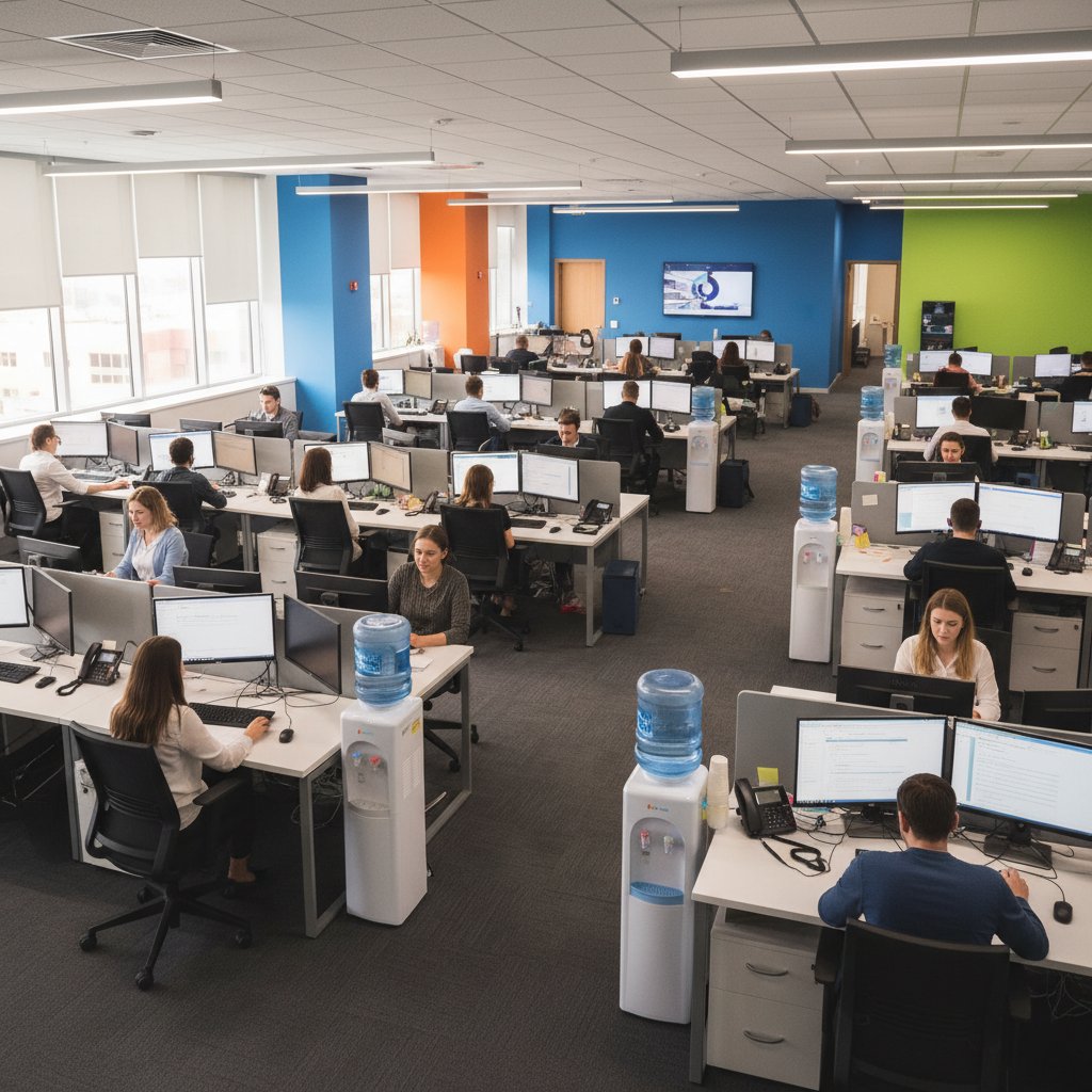 Language school water delivery